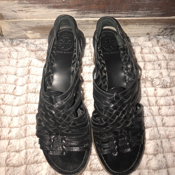 Tory Burch Shoes - Tory Burch huarache wedge sandals